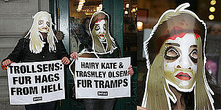 Freaky or Fabulous? PETA Protests the Olsen Book Signing 