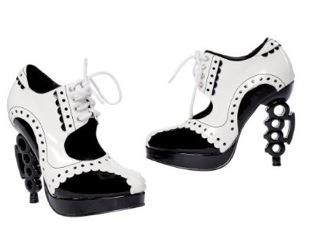 Love It or Hate It? Black and White Costume Knuckle Heel Shoes 