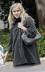 Reese Witherspoon Walking in LA with a Gray Chanel Handbag