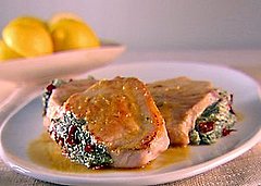 Pork Chops Stuffed With Sundried Tomatoes and Spinach