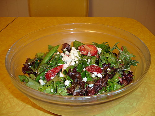 Strawberry, Feta, and Snap Pea Salad Strawberry, Feta, and Snap Pea Salad