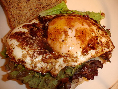 Open-Face Balsamic Egg Open-Face Balsamic Egg