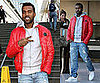 Photos of Kanye West in LA Talking About New Years and Discussing Rumors