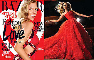 Photos of Scarlett Johansson, Talking About Ryan Reynolds, in Harper's Bazaar