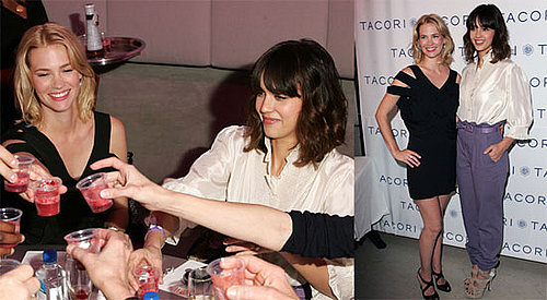 Photos of Jessica Alba and January Jones at Golden Globes Gift Suites