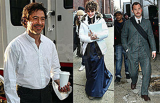 Photos of Robert Downey Jr., Rachel McAdams, Jude Law on the Set of Sherlock Holmes