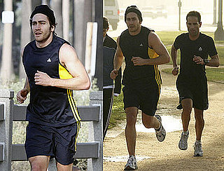 Photos of Jake Gyllenhaal Running in LA Before the Golden Globes