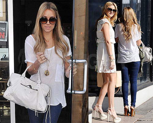 Photos of Lauren Conrad at Lunch with Stephanie Pratt Filming The Hills