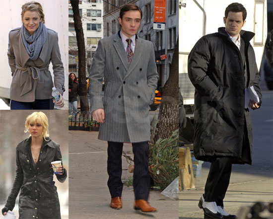 Cast of Gossip Girl on Set