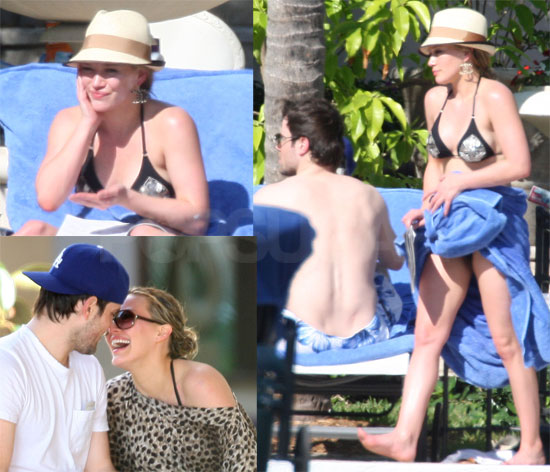 Hilary Duff and Mike Comrie at the Bahamas