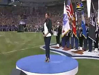 Video of Jennifer Hudson's performance at the Super Bowl