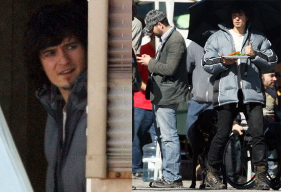 Orlando and Mark on Set