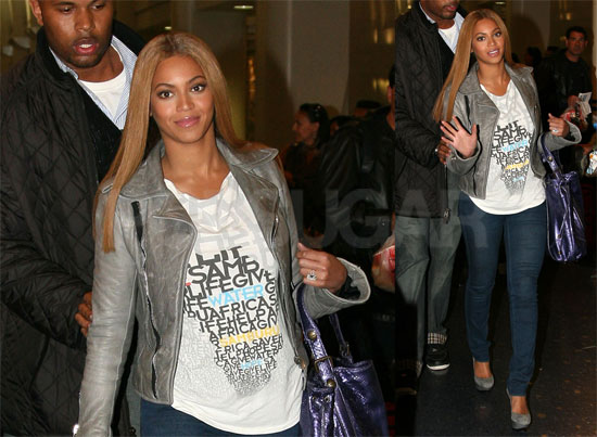 Beyonce Knowles at LAX