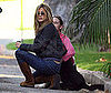 Photo of Jennifer Aniston Helping to Rescue a Dog