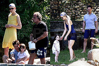 Photos of Tom Cruise, Katie Holmes, and Suri Cruise Vacationing on a Private Island in Brazil