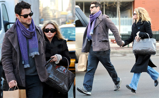 Ashley Olsen and Justin Bartha in NYC