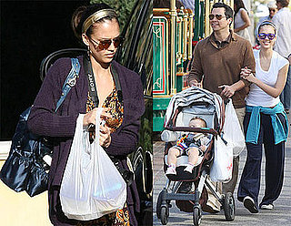 Photos of Jessica Alba, Cash Warren, Honor Warren at The Grove