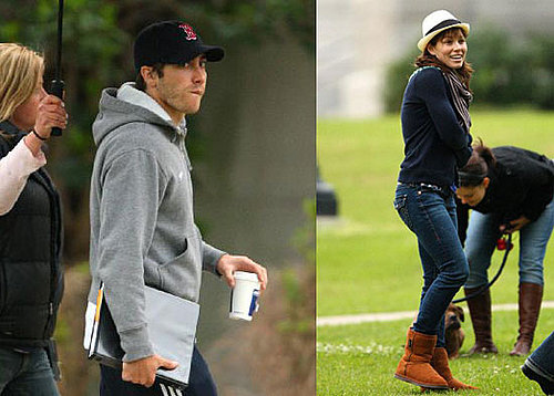 Jake Gyllenhaal and Jessica Biel on the Set of Nailed