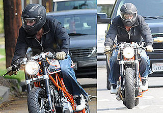 Brad Pitt Loves His Afternoon Bike Rides       