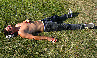 Shia Basking Shirtless in the Coachella Sun