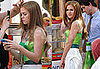 Images of Isla Fisher on the set of Confessions of a Shopoholic