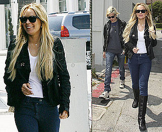 Lindsay Lohan shopping with Samantha Ronson