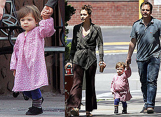 Maggie Gyllenhaal and Peter Sarsgaard with Daughter Ramona in Brooklyn. NY