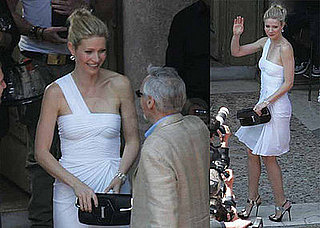 Gwyneth Paltrow Shoots A Commercial In Rome