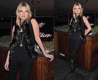 Kate Moss Sticks With Black to Promote White Wedding