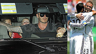 Photos of Victoria Beckham in LA, David Beckham Playing With Galaxy Against Dallas