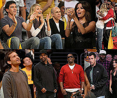 Photos of Cameron Diaz, Diddy, Eva Longoria at the Lakers vs. Spurs Game