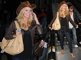 Photos of Jessica Simpson Wearing a Cowboy Hat