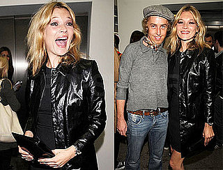 Kate Moss Flashes a Really Huge Grin at an Art Opening in London