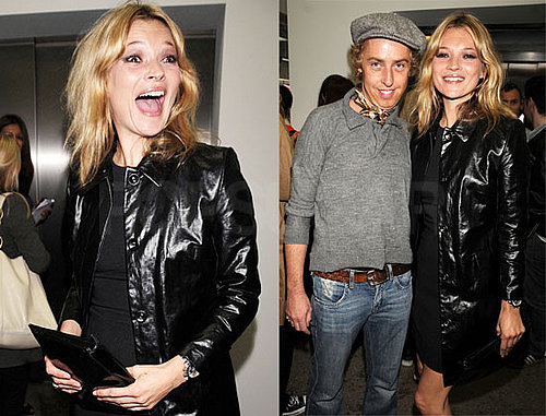 Kate Moss Flashes a Really Huge Grin at an Art Opening in London