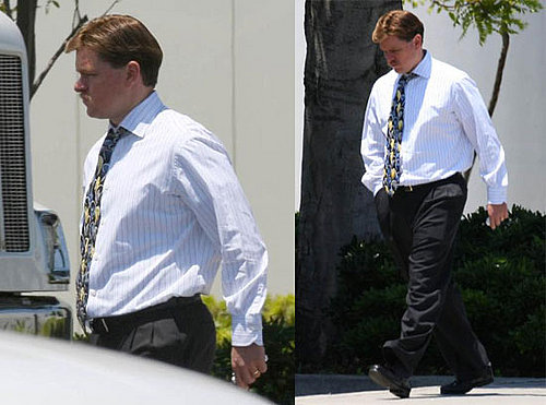 Matt Damon on the Set of The Informant