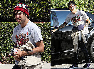 Photos of Pete Wentz Getting A Tattoo at John Mayer's House