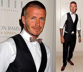 David Beckham Attends Opening of Gordon Ramsay's New Restaurant
