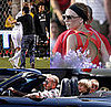 Photos of a Fan Rushing onto Field to Hug David Beckham