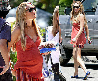 Lindsay Lohan Pregnant on Set of Labor Pains