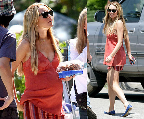 Lindsay Lohan Pregnant on Set of Labor Pains