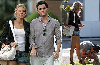 Blake Lively and Penn Badgley Take a Walk In the Hamptons