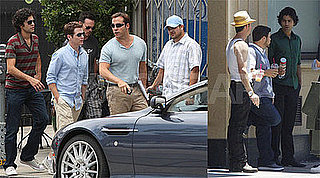 Adrian Grenier and the Entourage Cast Film in Los Angeles