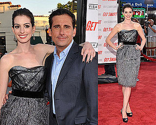 Anne Hathaway and Steve Carell at the Get Smart Movie Premiere