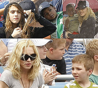 Photos of Madonna At A Yankees Game With Rocco, Lourdes, David Banda