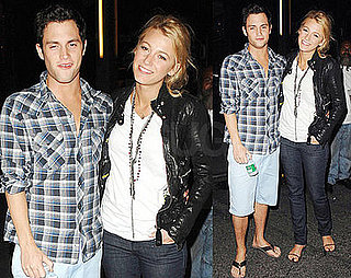Photos of Blake Lively and Penn Badgley at Nobu in New York
