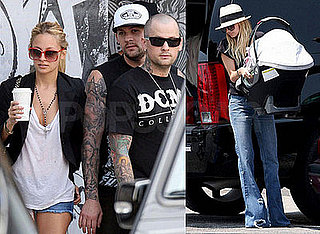 Photos of Nicole Richie and Joel Madden Out in LA with Harlow Madden, Robin Madden and Benji Madden