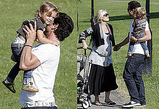 Photos of Kingston Rossdale, Gwen Stefani and Gavin Rossdale in London