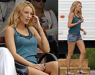 Photos of Blake Lively On the Set of Gossip Girl
