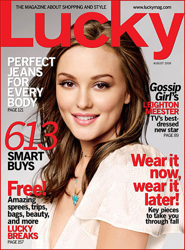 Leighton Meester On Lucky Magazine August 2008 Leighton Meester On Lucky Magazine August 2008