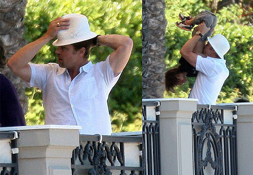 Photos of Brad Pitt With Pax Jolie-Pitt, Bono, Robert De Niro